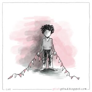 Hiep Hiep Hoeraar Blog van Caroline Perrée over haar eerste verjaardag na de dood van haar vrouw