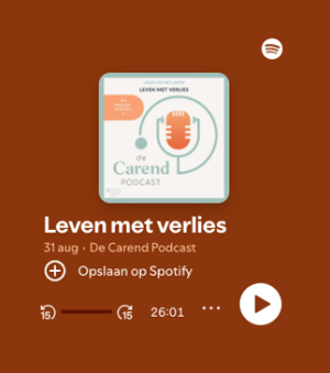 Leven met verlies In deze podcastaflevering van De Carend Podcast staan de thema’s rouw en nazorg centraal. Hoe ga je om met (levend) verlies?