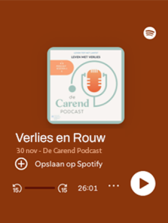 Verlies en rouw In deze podcastaflevering van De Carend Podcast staat de betekenis van rouw centraal. Wat betekent het om ruimte te maken voor rouw?
